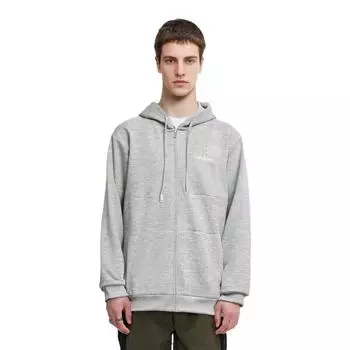 Adidas однотонная уличная повседневная куртка с капюшоном и логотипом бренда мужская куртка светло-серая JJ4218 L