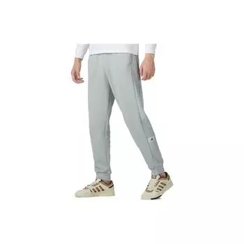 Adidas Однотонные повседневные трикотажные спортивные брюки с манжетами, мужские брюки серо-зеленого цвета IQ3413 XXL