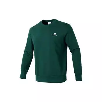 Adidas Однотонный круглый вырез повседневный тренировочный свитшот мужской свитшот зеленый IS1320 L