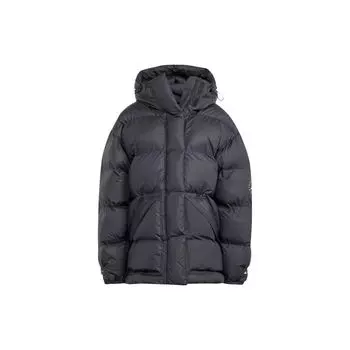 Adidas Однотонный повседневный пуховик с капюшоном, женская верхняя одежда, черный IN2820 XXL