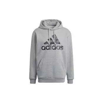 Adidas однотонный пуловер с капюшоном и логотипом, мужская толстовка серого цвета HL6927 S