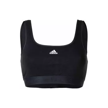 Adidas Однотонный спортивный бюстгальтер Женское нижнее белье Черный 4A7H11-BLACK XL