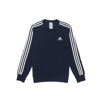 Adidas однотонный свитшот с логотипом и тремя полосками, мужские топы, темно-синий GK9079 XL