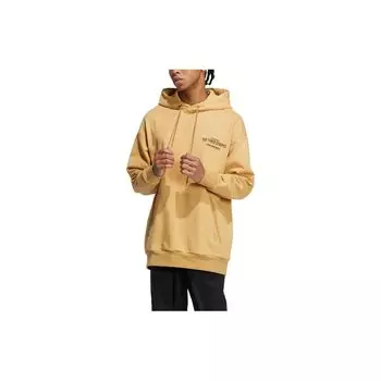 Adidas однотонный свободный пуловер с буквенным принтом, пуловер с длинными рукавами, мужские топы, светло-золотой IB2733 XXL