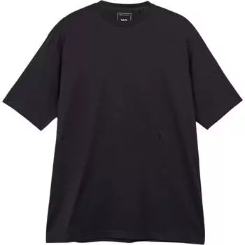 Adidas Однотонный удобный мягкий свитер с круглым вырезом и коротким рукавом, футболка унисекс, топы, черный цвет IW0071 XL