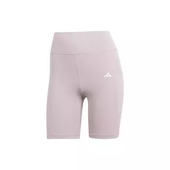 Adidas Леггинсы Optime, 7 дюймов, с однотонным логотипом, женские штаны, светло-фиолетовые, IT9100 L