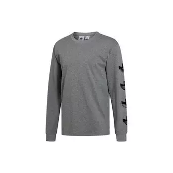 Adidas Оригинальная дышащая повседневная удобная спортивная футболка с длинным рукавом для мужчин, серая GL9952 M