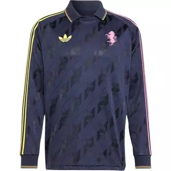Adidas Originals Lfstlr FW24 Футболка-поло с принтом с длинным рукавом Футболка для футбола Мужская джерси Legend-Ink IT3851 L