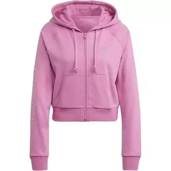Adidas Оригинальная короткая спортивная куртка с капюшоном, женские куртки светло-фиолетового цвета HF6767 XXS