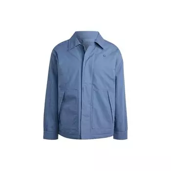 Adidas Оригинальная куртка Essential Premium Essentials+ однотонная свободная спортивная куртка с лацканами мужская куртка серо-синяя IU2346 XL