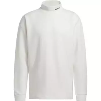 Adidas Оригинальная мок-футболка FW24, модная удобная спортивная повседневная спортивная кофта с логотипом бренда, унисекс, белая толстовка IY7377 3XL