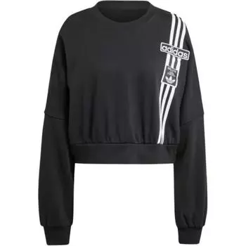 Adidas Оригинальная мягкая повседневная толстовка с коротким рукавом и круглым вырезом Adibreak Fw24, женская толстовка черного цвета JD0189 M