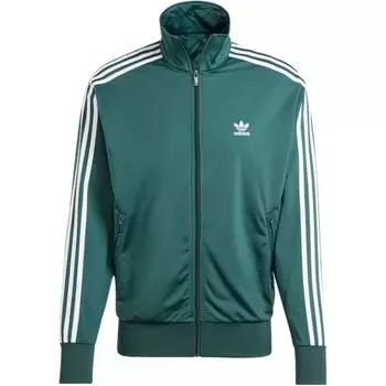 Куртка Adidas Originals Adicolor Series Stand Collar, модная универсальная полосатая куртка для мужчин, цвет Mineral-Green IY9892 M
