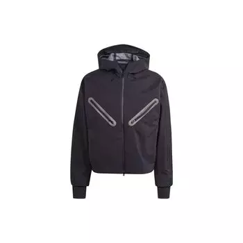 Adidas Оригинальная синяя версия Montreal однотонная куртка с длинным рукавом на молнии, мужская куртка черного цвета IL6166 M