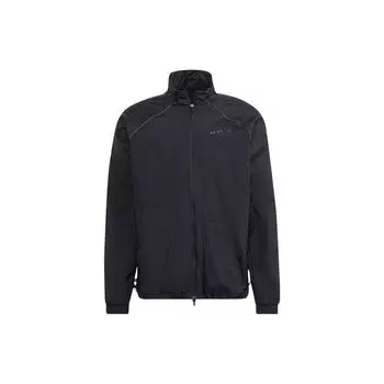 Adidas Оригинальная спортивная куртка Trefoil Mtrlmix с однотонной вышивкой логотипа, мужские куртки черного цвета HK2730 XXL