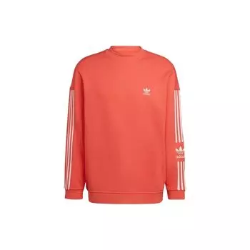 Adidas Originals Спортивный повседневный пуловер с круглым вырезом, дышащая толстовка с длинным рукавом, унисекс, оранжевый HC1996 M