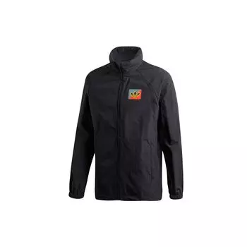 Adidas Оригинальная упаковываемая куртка с капюшоном с логотипом Diagonal WB, мужские куртки черного цвета FM3369 M