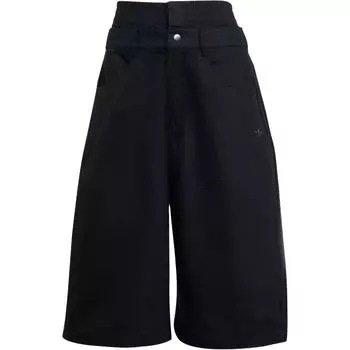 Adidas Оригинальные джинсовые шорты Originals Firebird Utility с логотипом и полосками, свободного кроя, повседневные, укороченные, женские шорты JX7592 S
