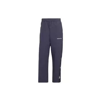 Adidas Оригинальные джоггеры с трилистником, сплошной цвет, смайлик, шнурок с вышитым логотипом, мужские брюки синие, HN0386 XS