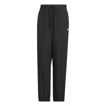 Adidas Оригинальные китайские брюки V-Day SS24 CVD Pant Series, свободный крой, повседневные трикотажные спортивные брюки с завязками, мужские брюки черного цвета JM9743 M