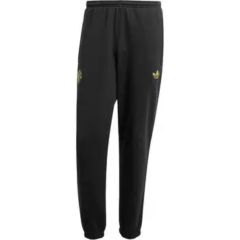 Adidas Originals Manchester United Cny удобные однотонные хлопковые брюки с манжетами мужские брюки черного цвета JF0361 S