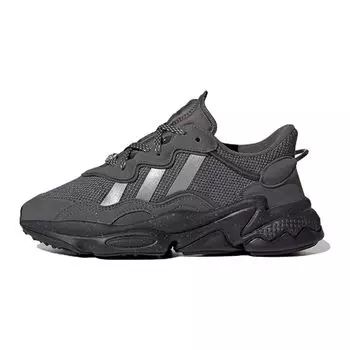 Adidas Оригинальные повседневные туфли Ozweego J для больших детей, детские кроссовки серые ID6788 36