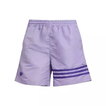 Adidas Оригинальные прямые шорты Adicolor Neuclassics с эластичной резинкой на талии, женские плавки, фиолетовые IC5420 XS