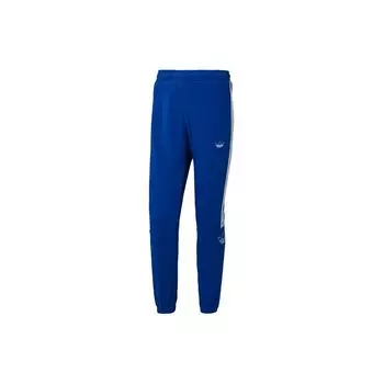 Adidas Оригинальные тренировочные трикотажные брюки с эластичной резинкой на талии и манжетами, мужские джоггеры, синие EJ8793 L