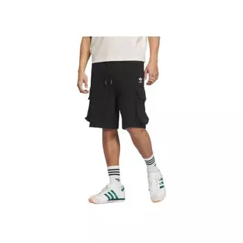 Adidas Оригинальные удобные однотонные шорты карго свободного кроя для мужчин, черные KD0943 S