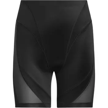 Adidas Оригинальные женские спортивные шорты из прозрачной сетки FW23, черные, IL9498 L
