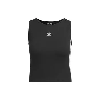 Adidas Оригинальные женские топы с 3 полосками, утепленные, черные JI6860 S