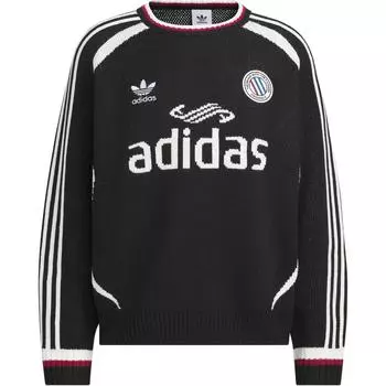 Adidas Оригинальный свитер-пуловер Adicolor Adc с круглым вырезом, унисекс, черный JL8365 2XL
