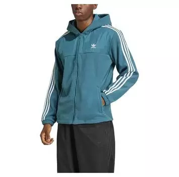 adidas Originals Adicolor 3 Stripes Teddy Fleece full zip свитшот S