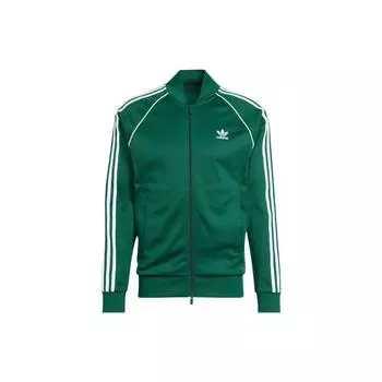 Adidas Originals Бейсбольная куртка на молнии с логотипом Мужская верхняя одежда Зеленый IR9863 XS