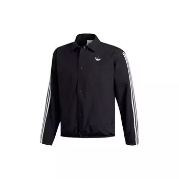 Adidas Originals Бейсбольная спортивная куртка с воротником-трилистником Мужские куртки черные ED5516 S