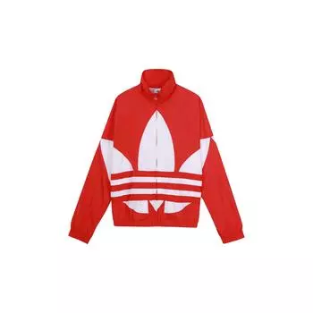Adidas Originals Bg Trefoil TT Oversized Logo Спортивная куртка Мужская Верхняя одежда Красный FM9891 M