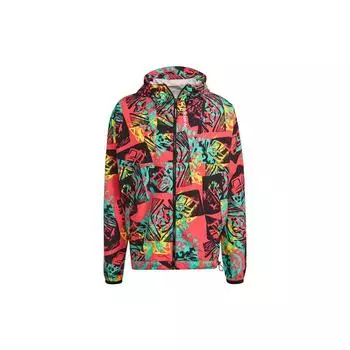 Adidas Originals Clover ADV Mesh Woven WB Ретро принт с капюшоном Спортивная куртка Мужская верхняя одежда Многоцветный GN8855 L
