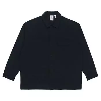 Adidas Originals Clover C саржевый воротник однобортная спортивная куртка мужские куртки черные H11365 S