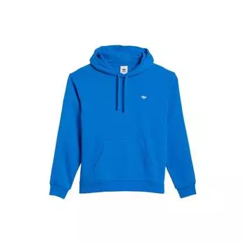 Adidas Originals Clover FW22 однотонная толстовка с длинными рукавами и принтом логотипа на шнурке мужские топы синие HK9866 M