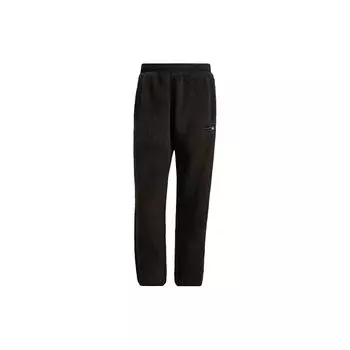 Adidas Originals Clover Плюшевые теплые спортивные штаны на флисовой подкладке с завязками, мужские брюки, черные H31298 XS