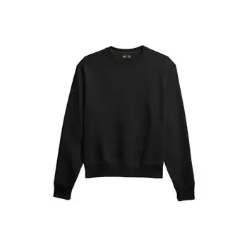 Adidas Originals Clover x Pharrell Williams Joint Edition однотонный пуловер с круглым вырезом, топы унисекс, черный GM1972 XS