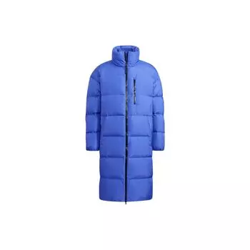 Adidas Originals Длинный пуховик на молнии с воротником-стойкой Мужская верхняя одежда Синий H58056 S