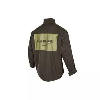 Adidas Originals Fw22 Спортивная тканая куртка с буквенным принтом спереди Мужская куртка зеленая HZ7059 M