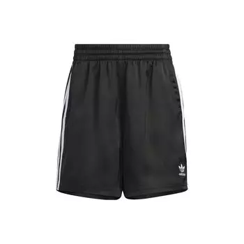 Adidas Originals Home Of Classics Series Adiclub Атласные шорты с логотипом в полоску Женские плавки черные IK8672 XXS