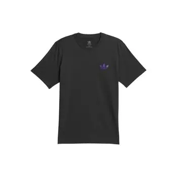 Adidas Originals Эластичная футболка с короткими рукавами и логотипом Мужские топы Черные IS2662 M