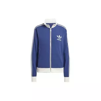 Adidas Originals Logo Print Collar Jacket Женская куртка Синяя IR6123 M