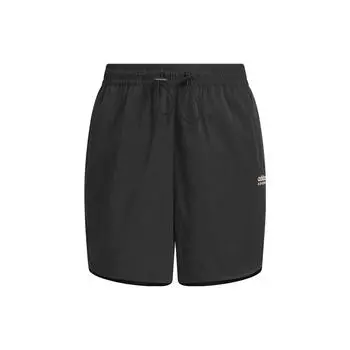 Adidas Originals однотонные шорты с вышитым трилистником логотипом, эластичной резинкой на талии и свободным кроем, черные женские брюки IK8604 L