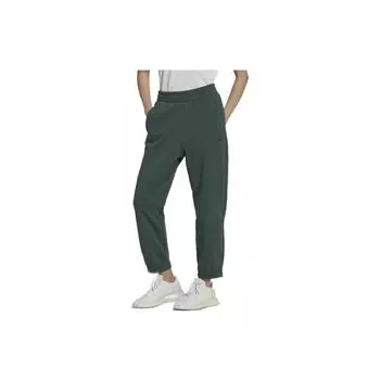 Adidas Originals однотонные спортивные брюки с высокой талией и шнурком, женские брюки, минерально-зеленый HM1802 M