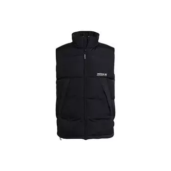 Adidas Originals однотонный повседневный жилет с воротником-стойкой, мужские жилеты, черный H13585 M