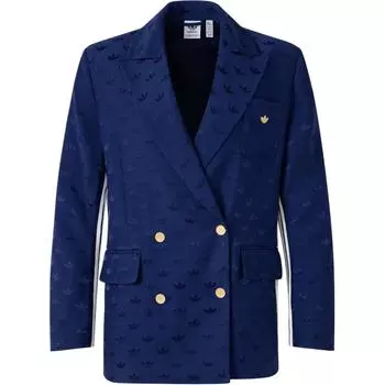 Adidas Originals однотонный жаккардовый повседневный спортивный костюм женский спортивный костюм темно-синий IX0935 M